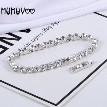 

High quality simple romantic charm Austrian crystal bracelet round crystal women's bracelet