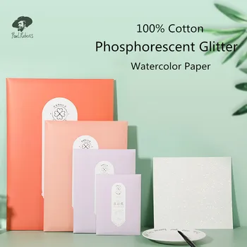

Official Paul Rubens Watercolor Paper 100% Cotton 300g Glitter Professional Water Color Paper for Painting Art supplies