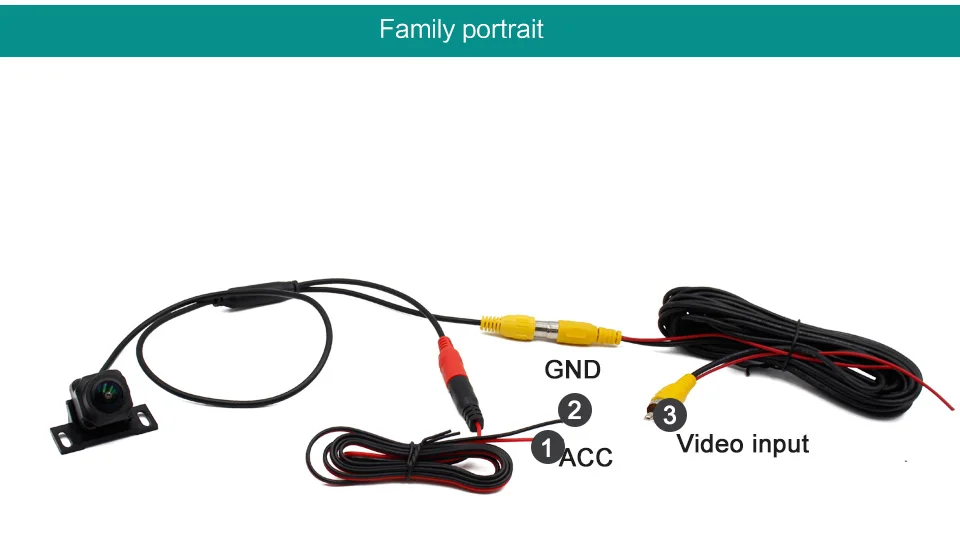 170 Objectif Fisheye, caméra de sauvegarde universelle intelligente pour véhicule, vue arrière de voiture, caméra de trajectoire inversée, ligne de guidage dynamique HD 22 H88d789917009432189cd103fabba8aady