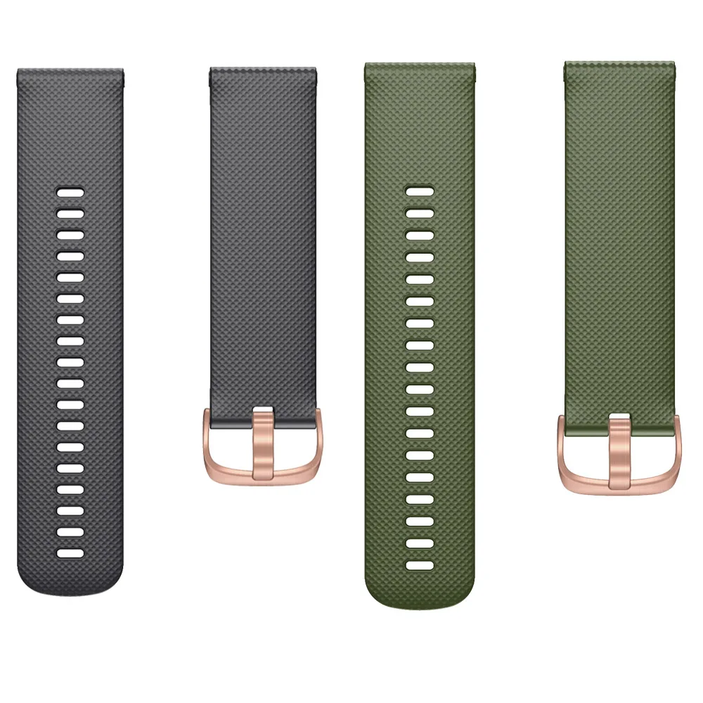 Rose Gold Buckle Soft Silicone Wristband Bracelet