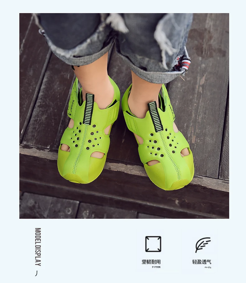 TuYao Girls Brand Designer Sandal Toddler Water Little Boy Shoes Summer Beach Lightweight Soft Non-slip Infant Wing Shoes
