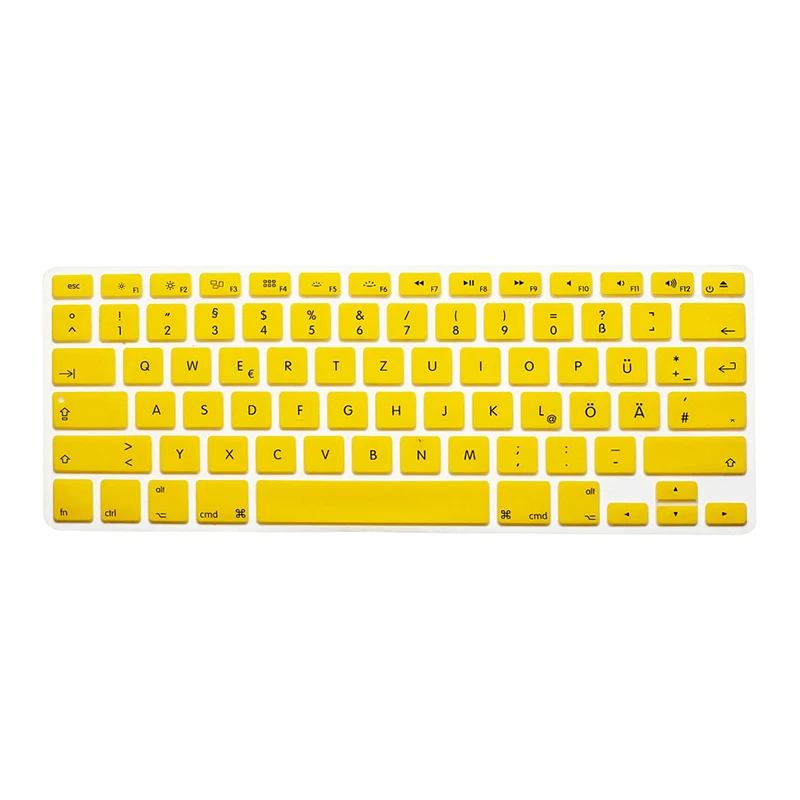 Силиконовый чехол-клавиатура для Apple Macbook Air Pro retina 13 15 17 A1369 A1286 A1398 A1466 A1425 A1278 A1502 использование американской клавиатуры - Цвет: GRUSY