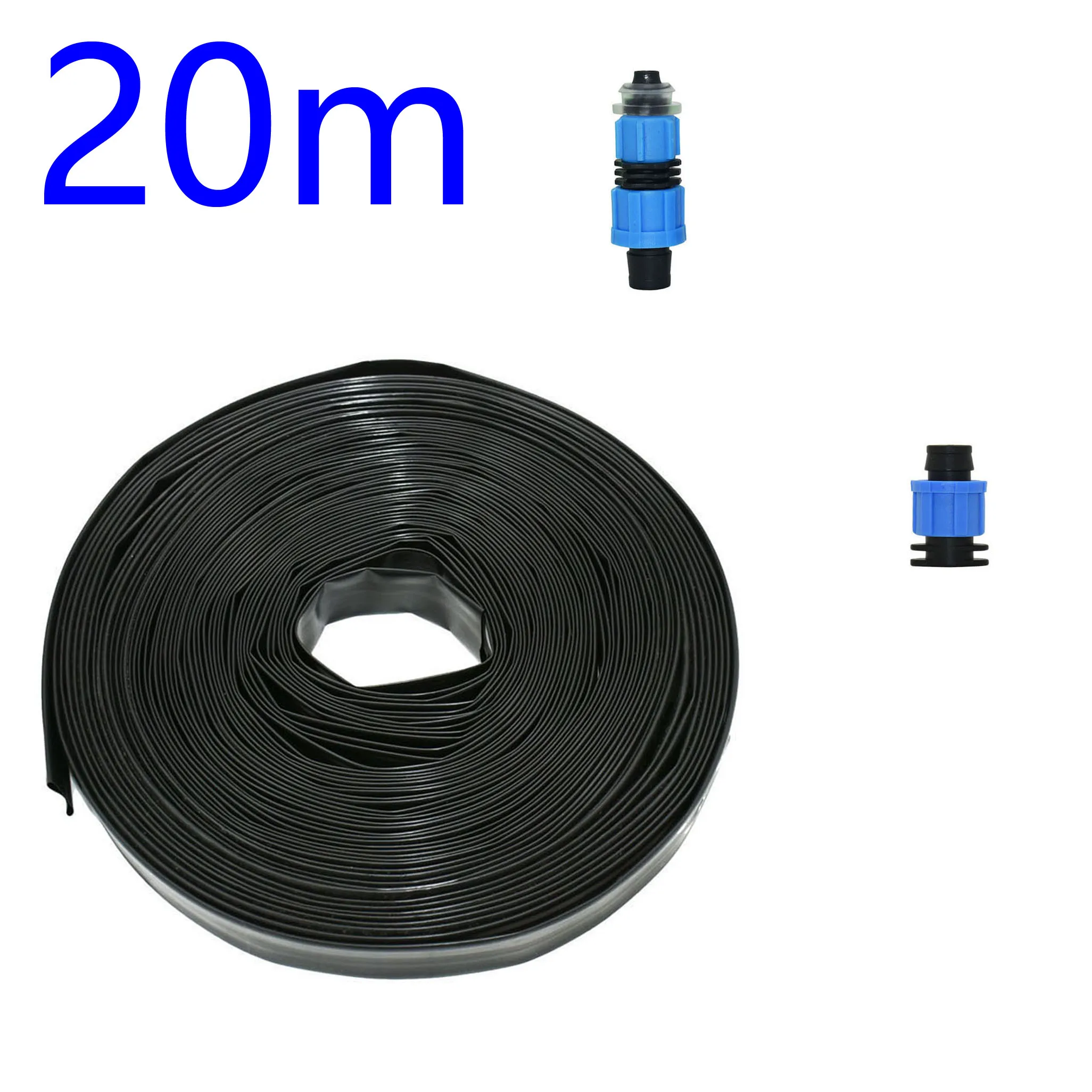 16 мм капельная лента для оросительной системы капельного орошения комплект лента для полива 0,2 мм толщина стенок расстояние 150 мм 300 мм - Цвет: 20m