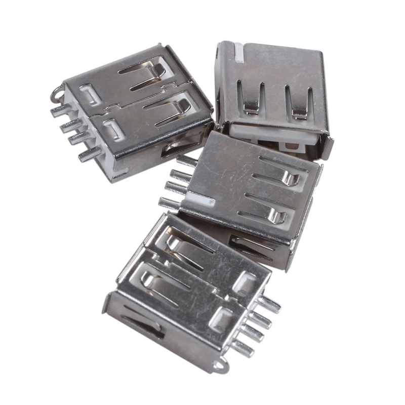 Черный пластиковый цветной дизайн USB 2 0 jack адаптер разъема 4 шт.|Вилки с розеткой| |