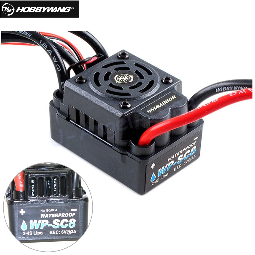 

Hobbywing EZRUN WP SC8 120A Waterproof Speed Controller Brushless ESC for 1/8 1/10 RC Car Buggy Short Truck