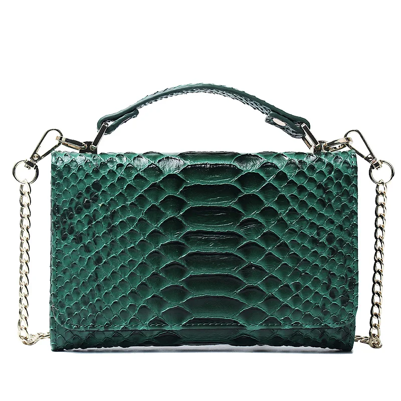 real snake leather bag