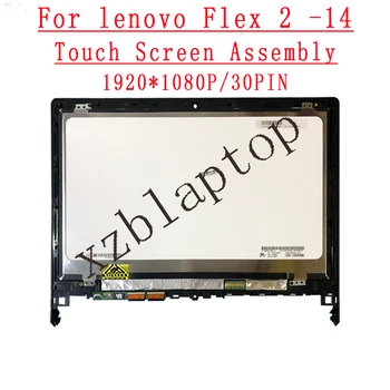 

For lenovo Flex 2 -14 Flex2 -14 LCD Display Touch Screen Assembly 14''1920*1080IPS EDP LP140WF3-SPL1 FRU 04X4807 P/N SD10F28496