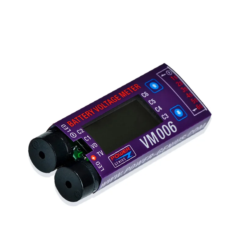 Измеритель Напряжения VM006 1-6S LiPo батарея точный измеритель напряжения батареи с