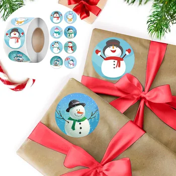 

Roll Pack Christmas Sticker For Holiday Gift Decor Gift DIY Gift Gift Wrapping Decorations Xmas Stickers Decorations
