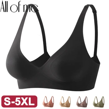 S-XXL Plus Size Bra Seamless Sexy Women Bras Wire Free Brassieres Soft Underwear Female Intimates Womens Lingerie Sleepwear Big 1
