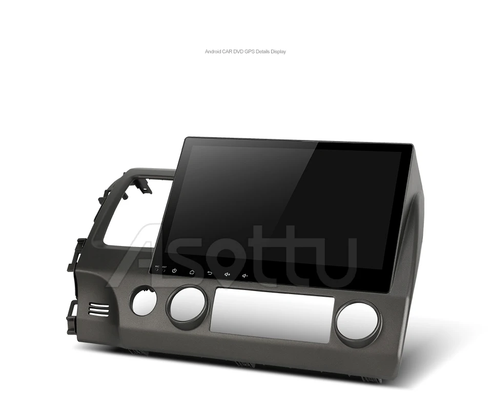 Top Asottu 2G android 9.0 PX30 car dvd gps player for honda civic 2006-2011 car radio video player gps navigation car  2 din dvd 18