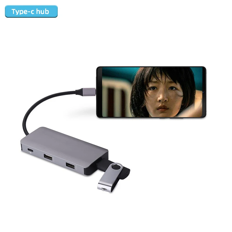 Док-станция 3,0 usb-хаб type C к HDMI 4K VGA PD RJ45 Gigabit LAN SD/TF карта HDMI концентратор адаптер станция для Macbook Pro samsung