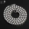 Hip Hop Iced Out 5MM Mens Necklaces 1 Row Rhinestone Choker Bling Crystal Tennis Chain Necklace For Men Jewelry ► Photo 1/6