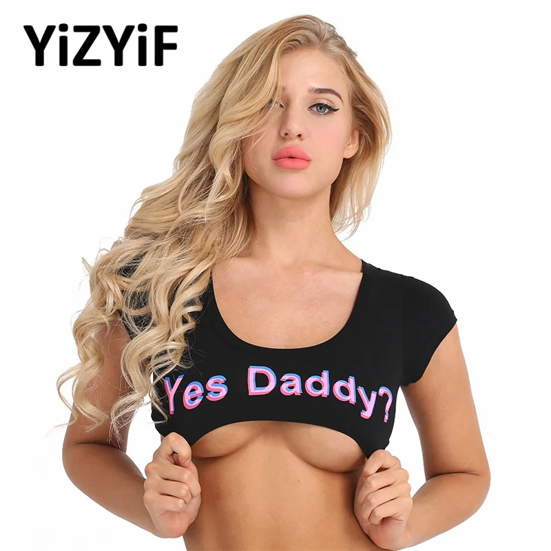 Женский Бикини Топ Купальный костюм с коротким рукавом эластичный хлопок с буквенным принтом летний короткий топ тройники Бюстгальтер Блузка Топ бикини для женщин