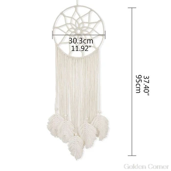 

Elegant Macrame Boho Tassels Dream Catcher Woven Feather Large Wall Hanging Home Jy24 20 Dropship