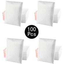 

100PCS Bubble Mailers Padded Envelopes Bubble Mailer or Mailer Gift Packaging Self Seal Bag Bubble Padding White