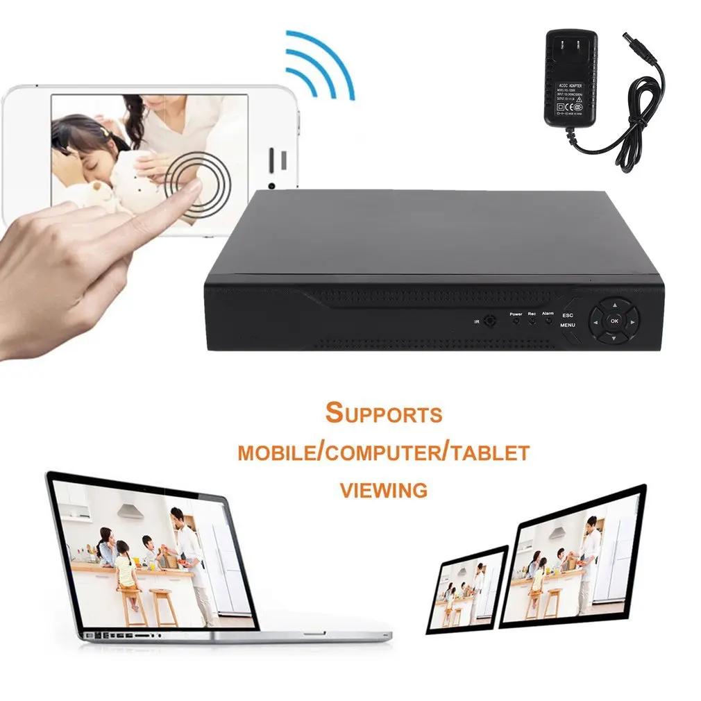 

8 Channels HD 1080P 5 In 1 DVR Video Recorder 1TB Hard Disk Home Security Surveillance Digital Video Recorder HDMI Output