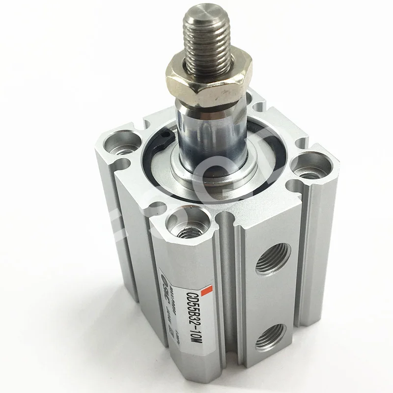 CD55B40-60M CD55B40-80M CD55B40-100M CD55B40-125M CD55B40-150M SMC Компактный цилиндр двойного действия одинарный стержень сквозное отверстие CD55B серии обоих концах нарезной общий пневматические компоненты воздушные инструменты