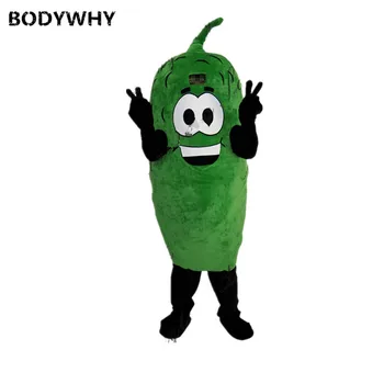 

New Style Cute Pickle Mascot Costume Suit Cosplay Party Fancy Dress Outfit Adult Advertising Birthday Gift