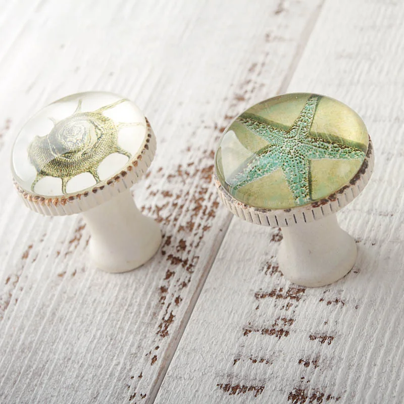 European Personality Single Hole Small Handle Mediterranean Cabinet Door Conch and Knob Simple Handle|Ручки шкафа| |