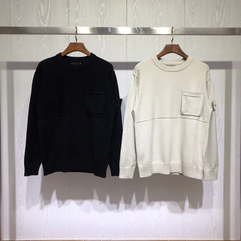 

Best Version Ghost Collection Compass Logo Patched Women Men Sweater Pullover Men Casual Fashion Sweaters