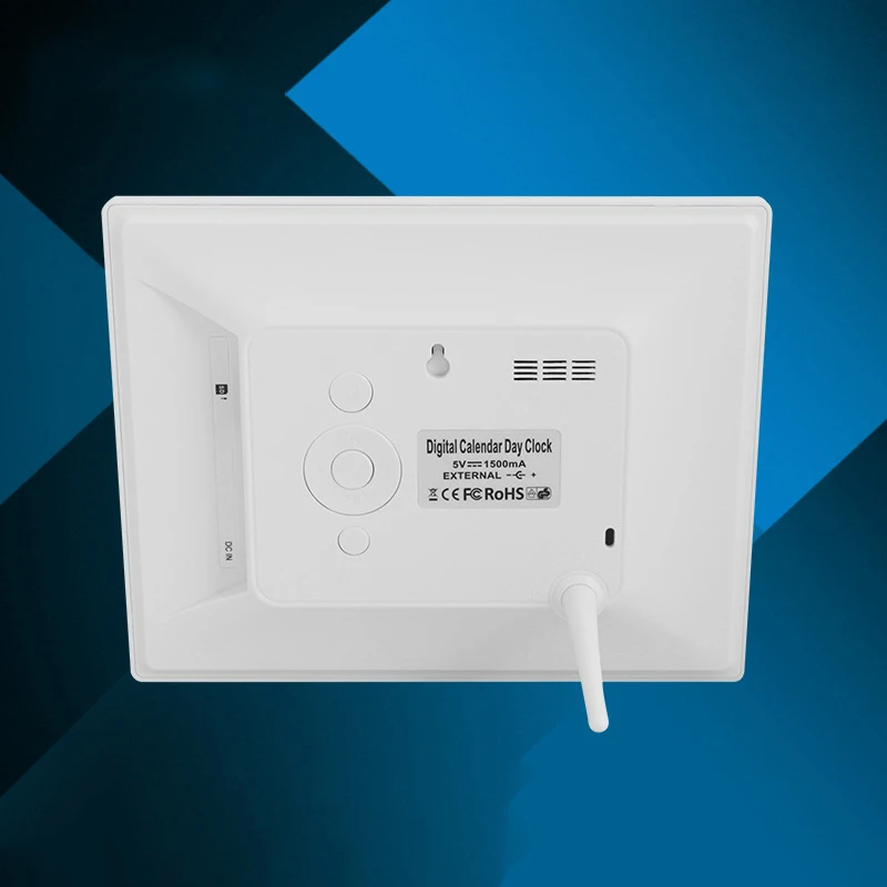 Абла часы календарь с датой дня час 8 дюймов Led Большой полицейская сигнализация для пожилых людей/Alzheimer и детей-белая штепсельная вилка европейского стандарта