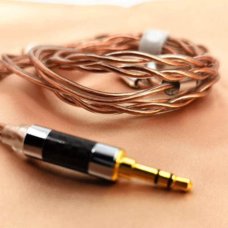 TIN HiFi Earphones Cable 6N OCC Cable 3.5MM Plug MMCX Interface