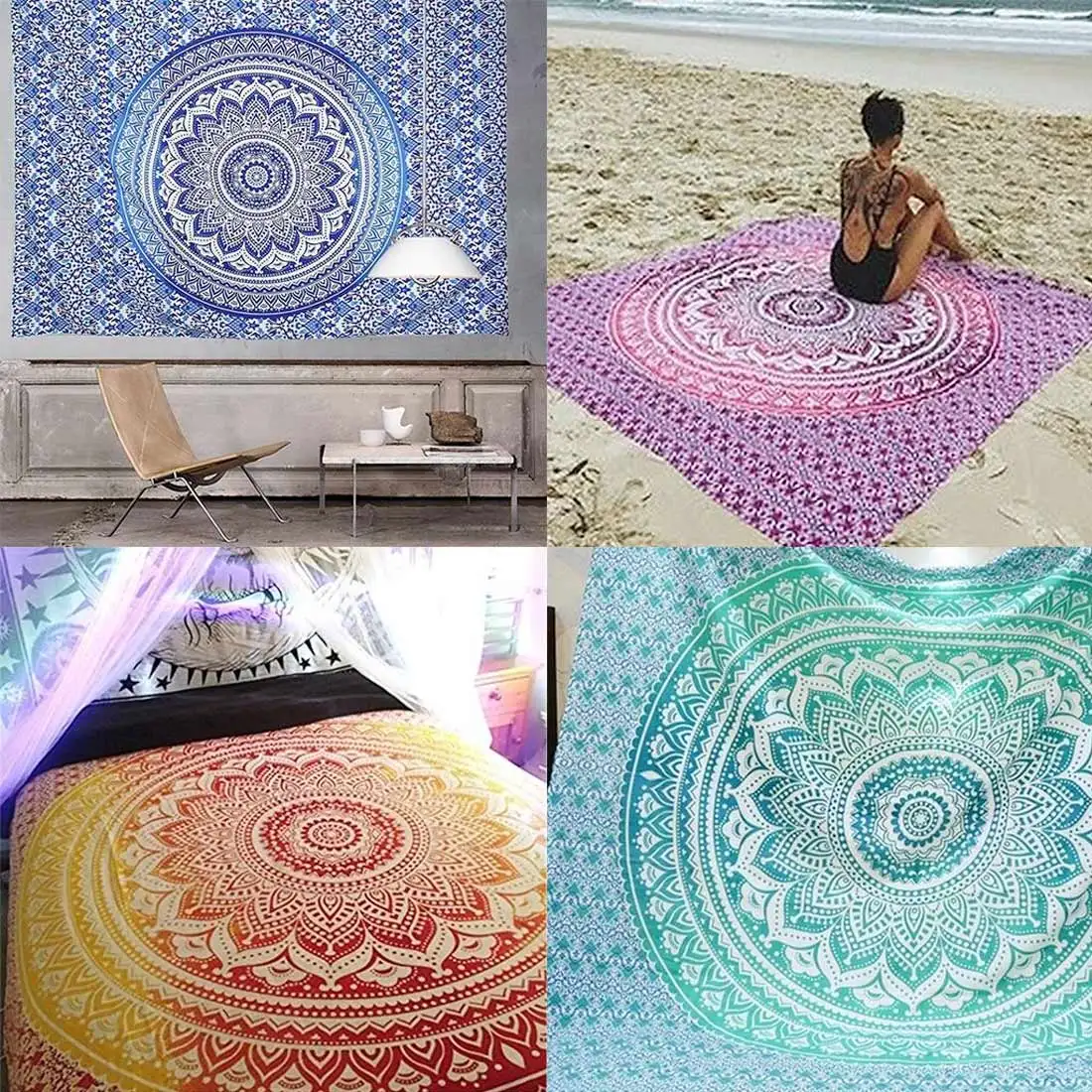 Living room National wind blanket tapestry Beach Cover Up Summer Sunbathe Swimwear Bathing Beach Towel Microfiber Large Blanket