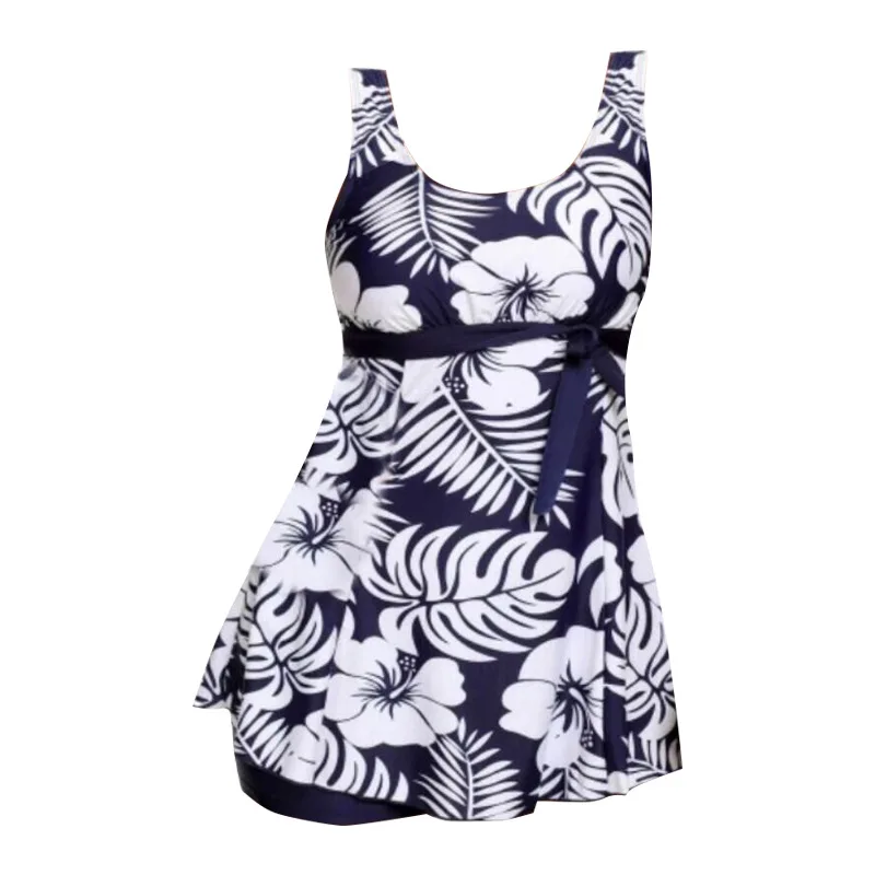 Женские Танкини с шортами купальник в стиле ретро цветочным принтом Женский