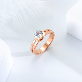 

Stainless steel rings for women 10 pcs Packaged wholesale luxury Rhinestone rose gold ring fashion ring sale offers of the day