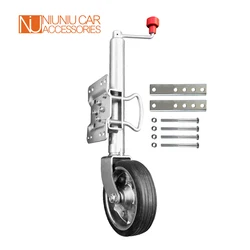 Jockey – roue pivotante en caoutchouc solide de 8 pouces, capacité de 1500 livres, caravane RV, bateau, remorque, pièces, accessoires 