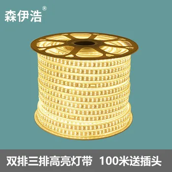 

LED Strip 5050 Home Improvement Anti-Water 5730led Patch Flexible 220v Strip 2835 Double Row Three Rows Lights
