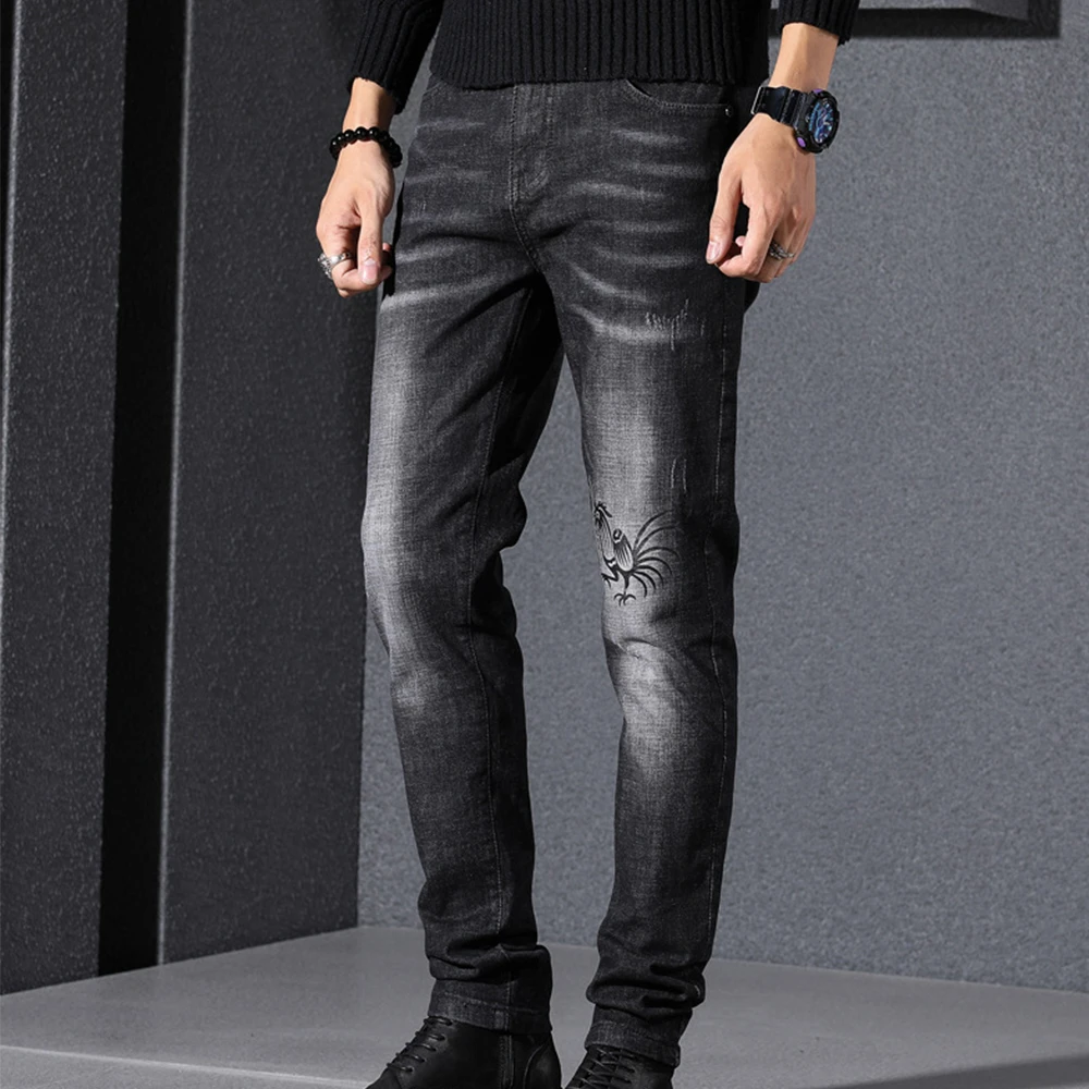 pleated skinny jeans