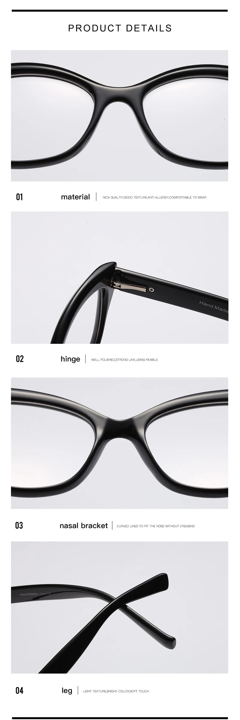 QPeClou Новые прозрачные очки женские модные оправа для очков в стиле кошачьи глаза унисекс Прозрачные очки женские очки оправа Oculos