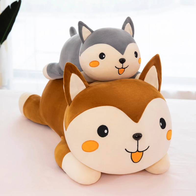 

55-95CM New Large Husky Plush Toy Cute Stuffed Animals ies s Kawaii Soft ie for Children AP