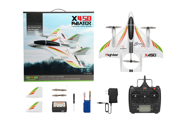 WLtoys XK X450 RC самолет 6CH бесщеточный двигатель удерживающий высоту дизайн 3D/6G взлет и посадка трюк RC Дрон