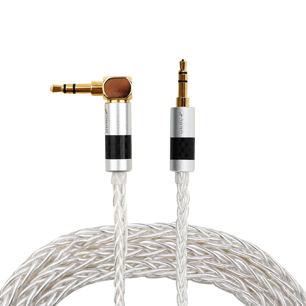 FDBRO New Angle Cable Jack 3 5mm Audio Cable 3 5 mm Stereo AUX Cable Male Jack Speaker Cable for Headphones