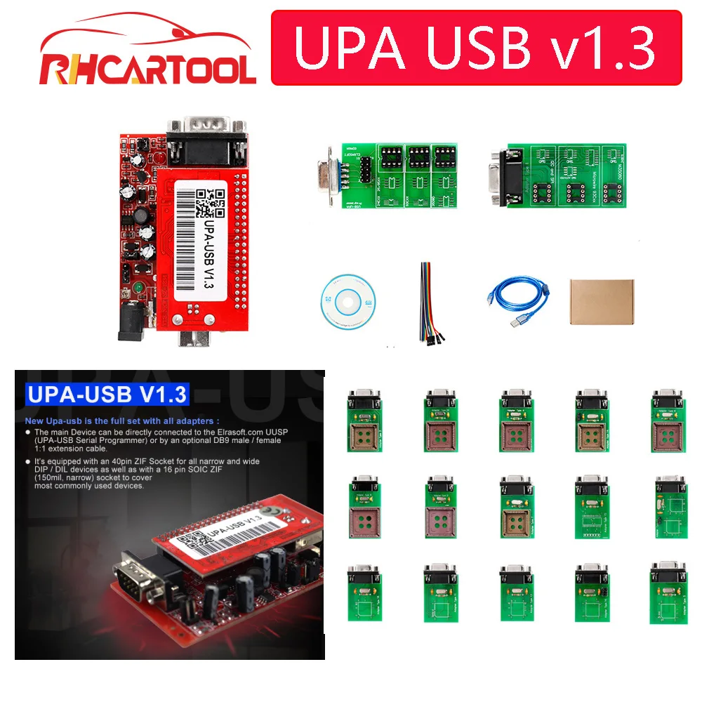 Неохлаждаемый параметрический усилитель с USB Новое поступление Неохлаждаемый параметрический усилитель с USB программатор диагностический инструмент UPA-USB ECU программируемое устройство UPA usb V1.3 с полным адаптером UPA с России