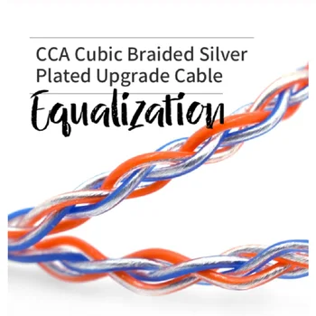 

3.5MM MMCX Silver Plated Copper Upgraded Cable 0.75 2pin Earphone Cable for CCA ZST AS10 ZS10 ZSN PRO ZS7 A10/C10/C16