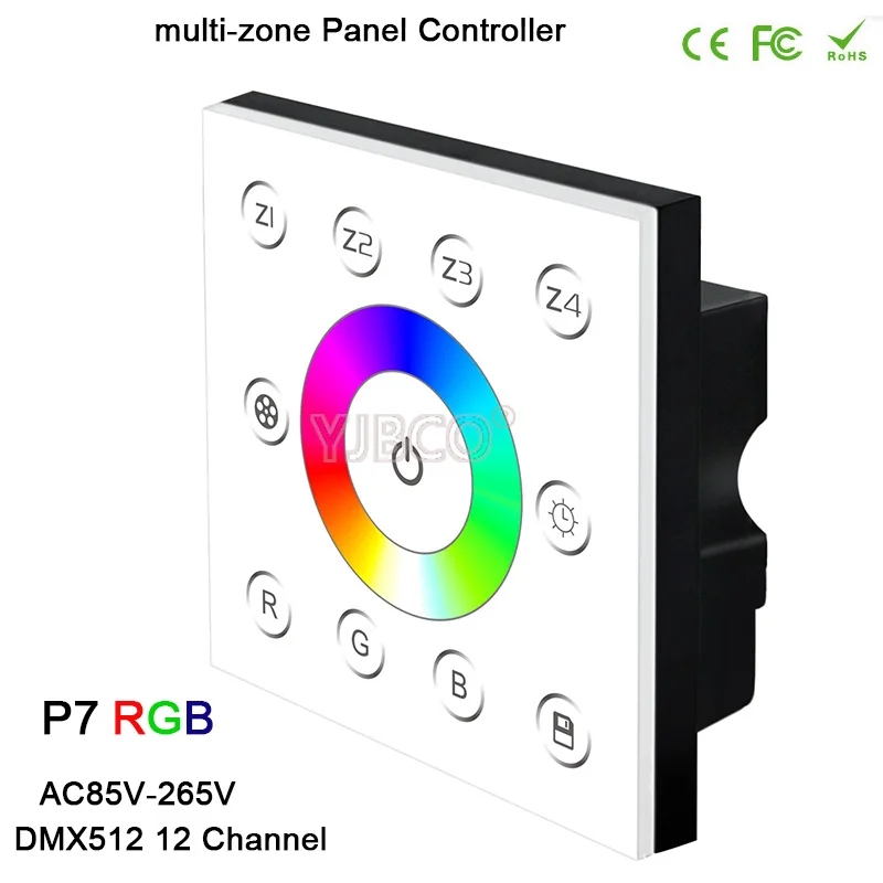 BC P5/P6/P7/P8 AC85V 265V настенный контроллер DMX512 для светодиодной ленсветильник|Диммеры| |