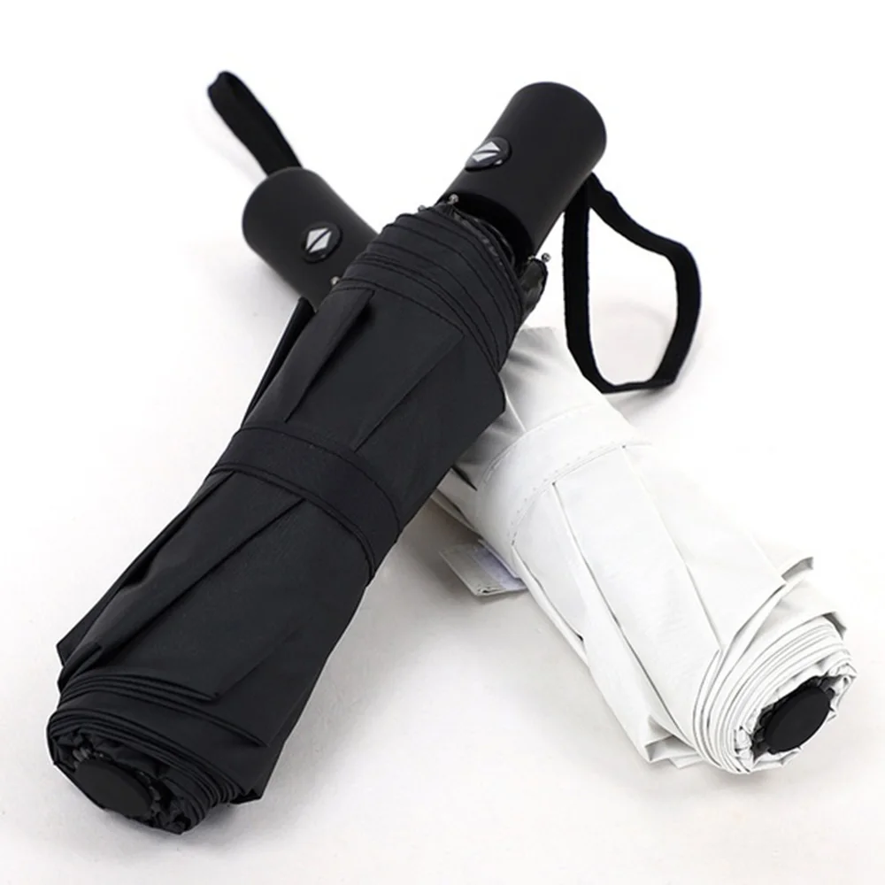 8 Bones 3 Folding Folding Umbrella Anti-UV Umbrella Waterproof Sunshine UV Shading Double Layer Protective Dustproof Garden