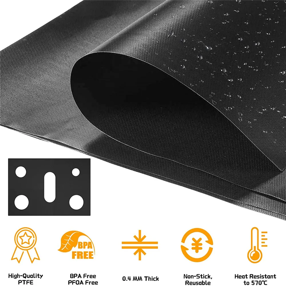 0.2mm Thickness Gas Stove Protectors Cover Liner 5 Holes Anti-Oil Gas Range Stovetop Burner Cooker Protective Covers Mat Pad