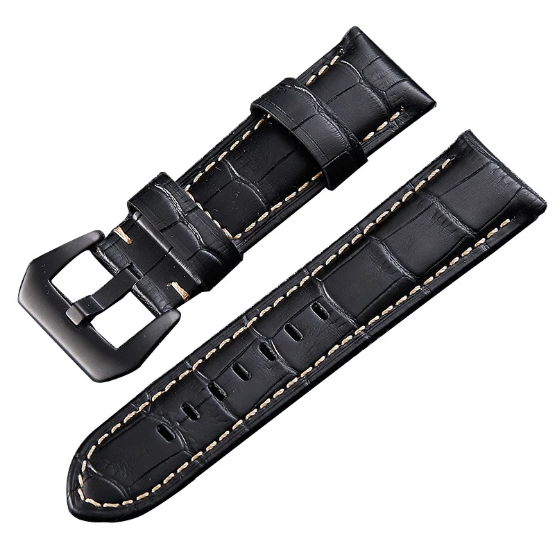

Man Leather Watch Band Quick Release Strap for Replacement Strap Black Brown 20/22/24/26mm WB52