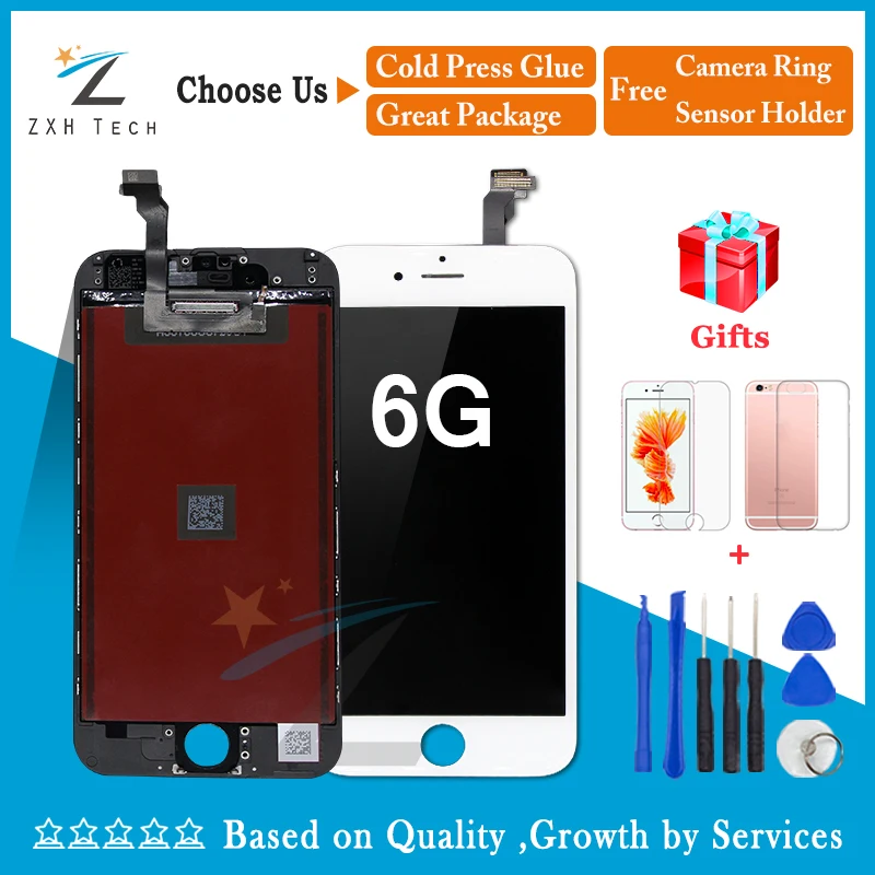 AAA lcd 3D сенсорный экран Ecran для iPhone 5S, SE 6G 6S 7G ЖК-дисплей Pantalla дигитайзер сборка Замена с бесплатными инструментами