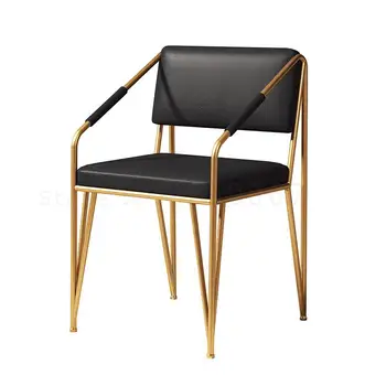 

Northern Europe Light Luxury Dining Chair Home Back Leisure Stool Restaurant Coffee Shop Computer Office Chair Net Red Chair Sim