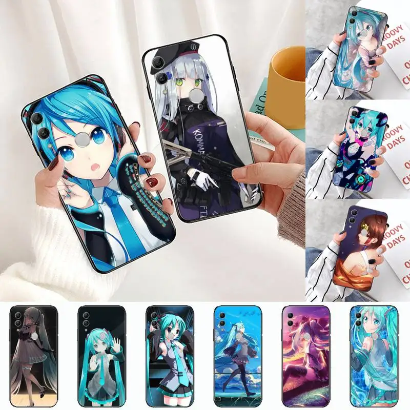 

Anime Girl Hatsune Miku Phone Case For Huawei Enjoy 7 7s 8 8e 9 9e 10 plus P8lite 2017 Honor 5a view9 play 3e