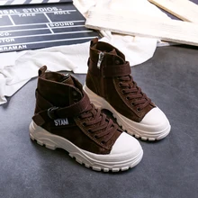 Детская повседневная обувь; сапоги Martin для девочек и мальчиков; детская беговая Обувь; брендовая Спортивная кофейная обувь; детские кожаные кроссовки