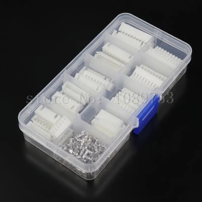 250pcs XH2.54 6p 7p 8p 9pin 10pin 2.54mm Pitch Terminal Kit/ Housing/ Pin Header JST Connector Wire Connectors Adaptor XH Kits image 2