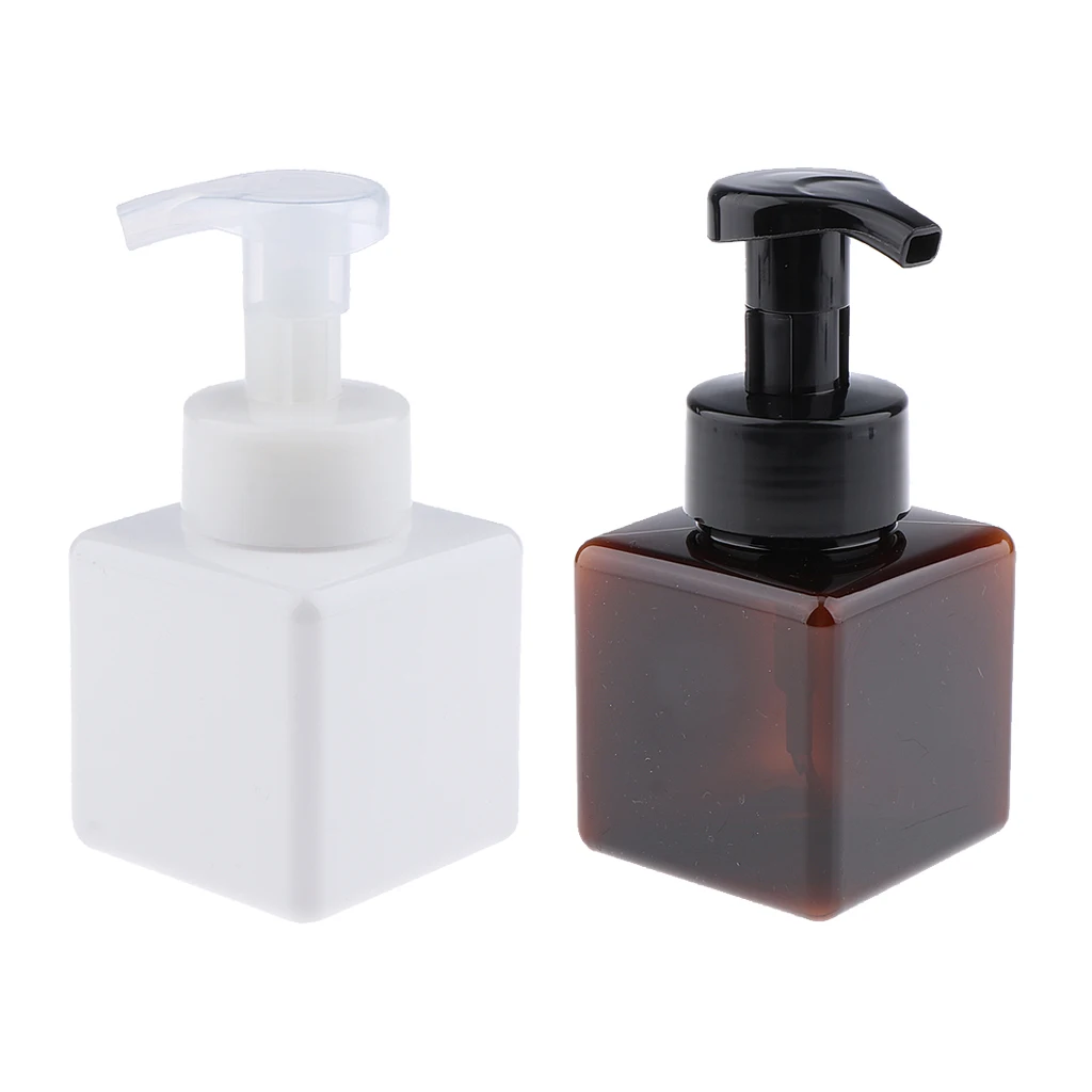 2Pcs 8oz Shampoo Mousse Lotion Conditioner Pump Bottles Dispenser Containers