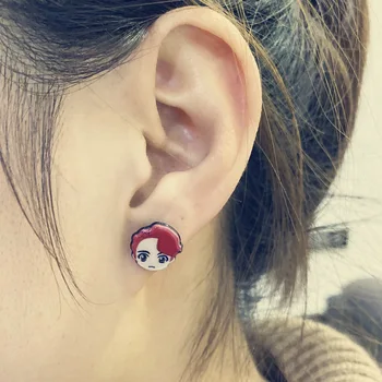 

Kpop Bangtan boys Ear Studs blackpink twice got7 SEVENTEEN IZONE NCT X1 acrylic Ear Studs Earring Earings Ear Rings